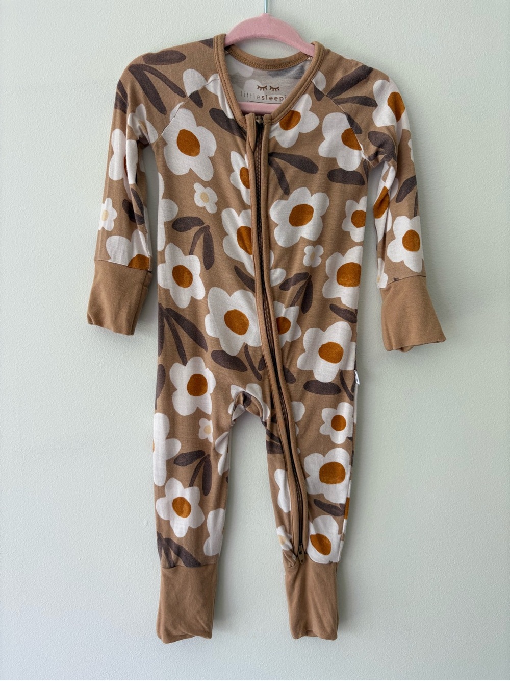 Little Sleepies Neutral Floral Bamboo Sleeper